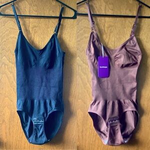Heyshape Shapewear Bodysuit black and brown set